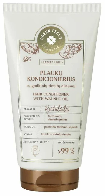 Plaukų kondicionierius Green Feel's Lovely Line With Walnut Oil, 150 ml