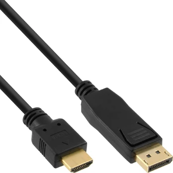 Cable InLine DisplayPort - HDMI 1m black (17181)