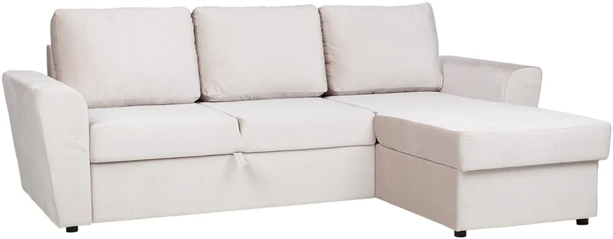 Home4You Kampinė miegamoji sofa „INGMAR“, smėlio spalvos