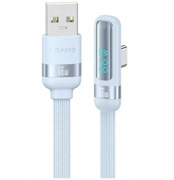 Kabelis USAMS US-SJ651 USB-A/USB-C mėlynas