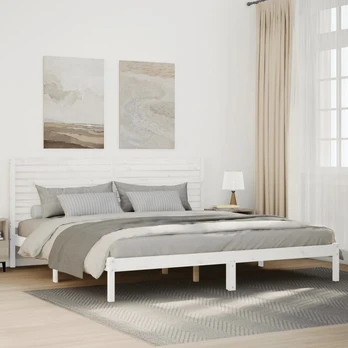 Medinis lovos rėmas : Dydis - 200 x 210 cm, Spalva - Balta