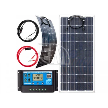 Saulės panelė 100W 12/24V su reguliatorium