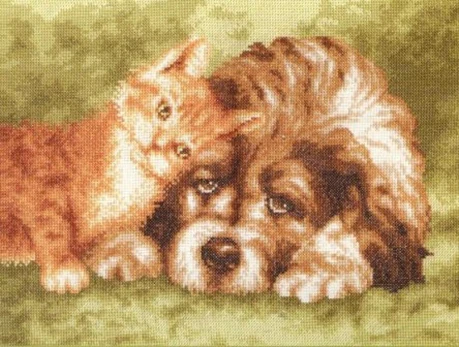 Siuvinėjimo rinkinys „Ištikimas draugas“ (26,5 x 20 cm)