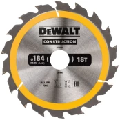 Dewalt diskinis pjūklas 184x30mmx18z – DT1941-QZ kaina