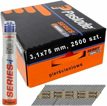 PASLODE NAILS NFP 3.1x75 RS RING 2,5 tūkst.