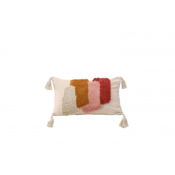 Joline Cushion Cover Polycotton - White / 30x50