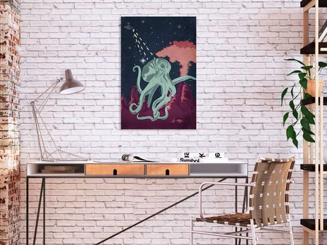 Artgeist Paveikslas - Space Octopus (1 Part) Vertical