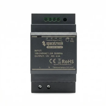 Spacetronik Maitinimo šaltinis DIN 60W 12V 4.5A