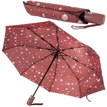 Moteriškas skėtis, 95 cm, ruda