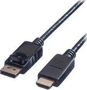 Kabelis Value DisplayPort HDMI, 1.5m, Juodas
