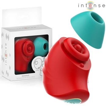Intense Fun INTENSE - DONNIE CLITORAL STIMULATOR Raudonas/Žalias