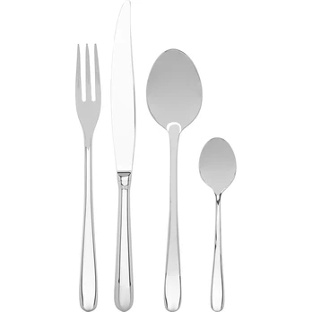 Alessi Caccia cutlery set 24 pcs sidabrinis (LCD01S24)