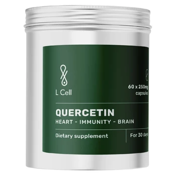 Kvercetinas L CELL 250 mg, 60 kaps.