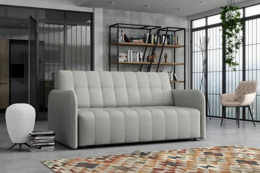 Sofa/lova IVA 3 GRAND, šviesiai pilka