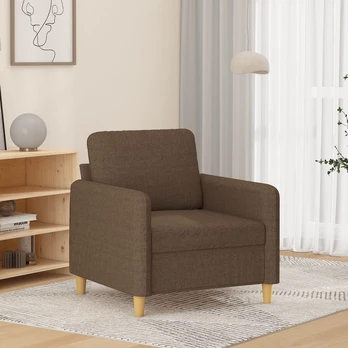 Sofa Krėslas, rudos spalvos, 60cm, audinys