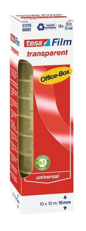 Tesa tesafilm Office Box 10 Rollen 10m 15mm permatomas