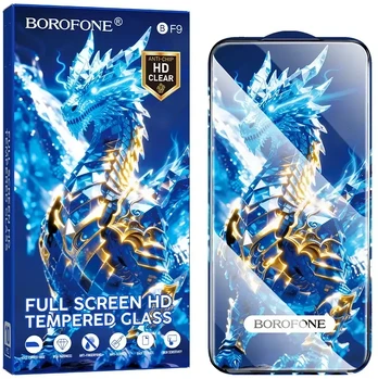 Borofone Grūdintas stiklas BF9 Armor Full Screen HD, skirtas iPhone 17 Pro/18 Pro – 10 vienetų