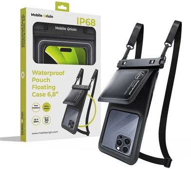 Dėklas Mobile Origin Atsparus vandeniui Floating Case with Small Pouch 6,8" - juodas/baltas