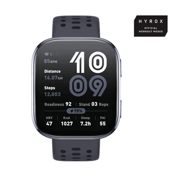 Amazfit Bip 6 išmanusis laikrodis, juodas, AMOLED, GPS