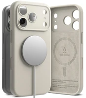 Ringke silikoninis magnetinis „MagSafe“ dėklas, skirtas „Apple iPhone 17 Pro Stone“.