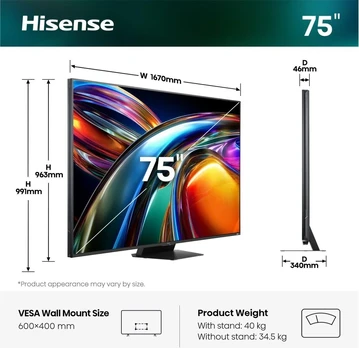 Televizorius Hisense 75UR9DS