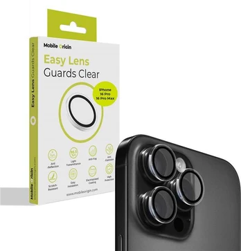 Dėklas Mobile Origin Easy Lens guards, clear - iPhone 16 Pro/16 Pro Max