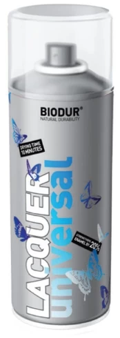 Purškiamas lakas BIODUR UNIVERSAL, matinis, 400 ml kaina