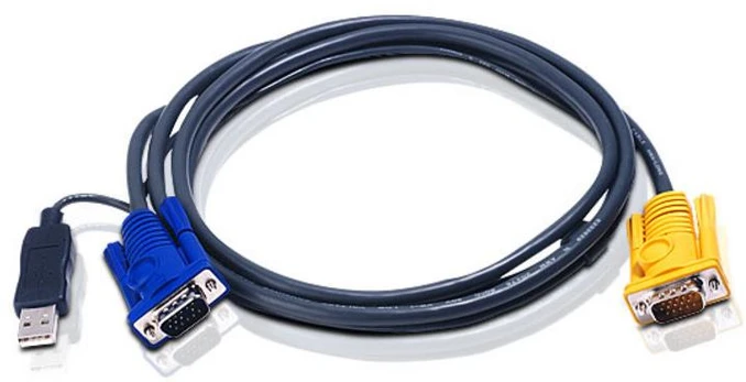 Aten KVM kabeliai, 6m, Juodi (2L-5206UP)