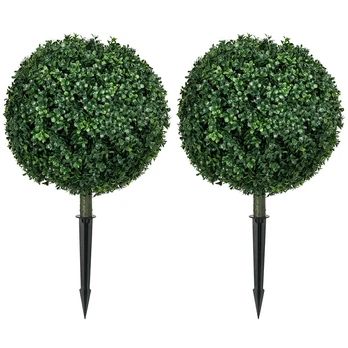 Dirbtiniai buksmedžiai 70 cm su UV apsauga, 2 vnt.