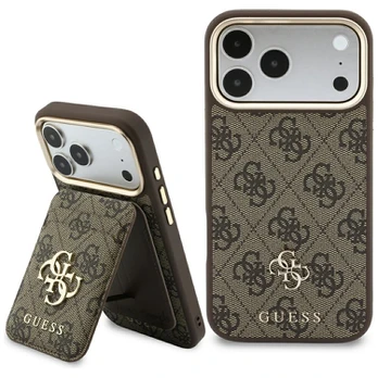 Case Guess 4G with wallet Magsafe for iPhone 18 Pro Max / 17 Pro Max brown