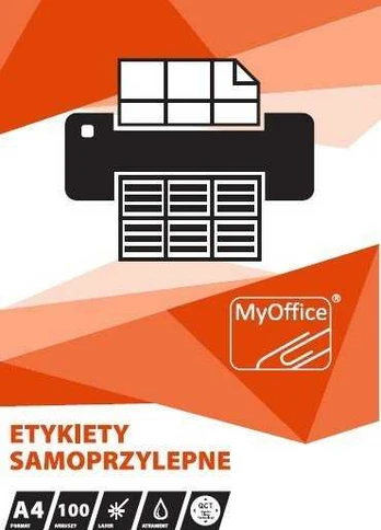 „MyOffice“ ETIKETĖS A4 „MyOFFICE“ 70 X 37 MM (100)