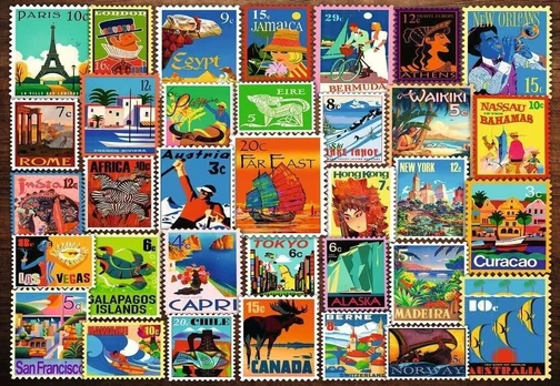Dėlionė suaugusiems 200 dalių - Stamps
