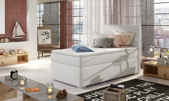 Lova Rocco Soft 17 Left, 90 x 200 cm, balta
