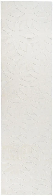 Beliani Kilimas HOOD balkšvas 80 x 300 cm