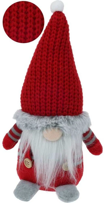 Victoria Sport Christmas Decoration KALĖDŲ gnomas, 30 cm, raudonas