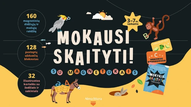 Mokausi skaityti su magnetukais