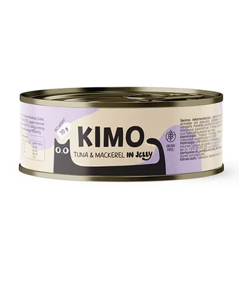 Kimo Tuna - Mackerel Jelly konservai katėms drebučiuose, 70 g