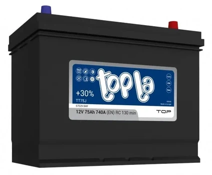 Akumuliatorius Topla TOP JIS TT75J, 12 V, 75 Ah, 740 A