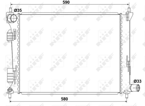 Variklio radiatorius NRF NRF 53166