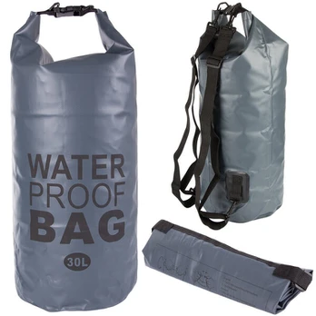 Vandeniui atsparus maišelis Kayak, 30 l, pilkas
