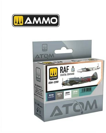 AMMO by MIG Jimenez AMMO MIG - ATOM Akrilinių dažų rinkinys RAF Coastal Command, 20909