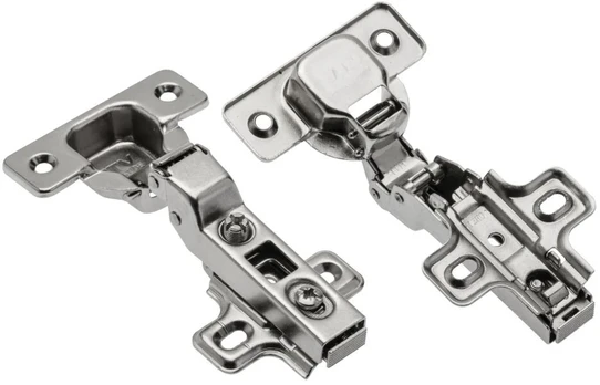 Clip hinge GTV 08 with regulation and plate H=2 with euro