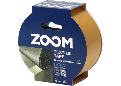 Dvipusė tekstilinė juosta ZOOM , 48mm x 25 m