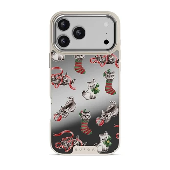 Merry Kitty - iPhone 17 Pro Max Case, Elite Mirror Light (MagSafe) / Silver