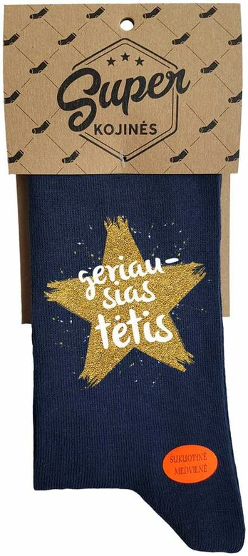 Kojinės "Geriausias tėtis su žvaigžde"