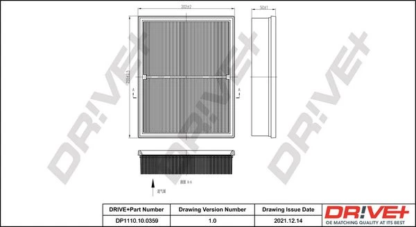 Oro filtras Dr!ve+ DP1110.10.0359