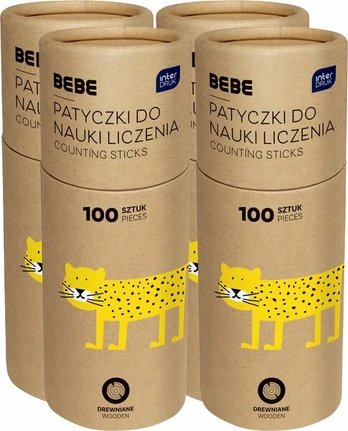 Mediniai skaičiavimo pagaliukai Bb Kids, 100 vnt.