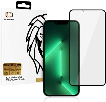 Apsauginis stiklas 10X Privacy Titanium skirtas Apple iPhone 13/13 Pro
