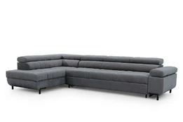 Kampinė sofa Tyrion Maxi, 203x340x98 cm, pilka kaina