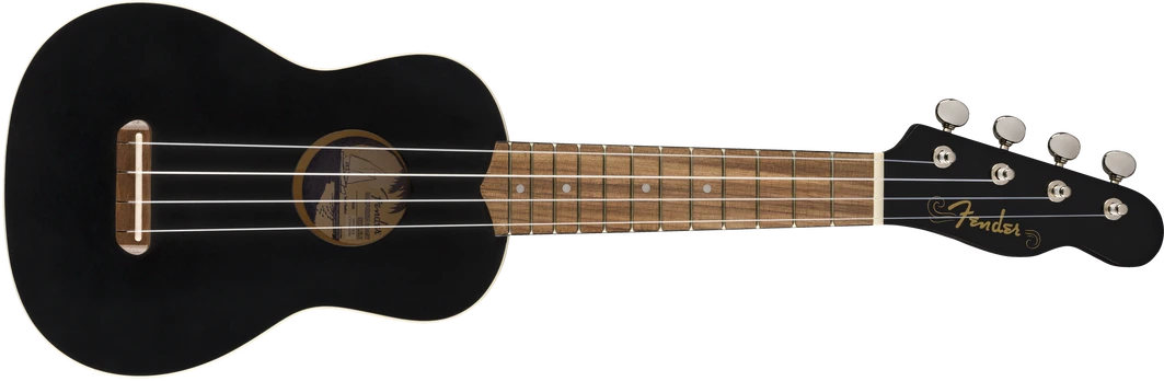 Soprano ukulėlė Fender Venice BLK WN